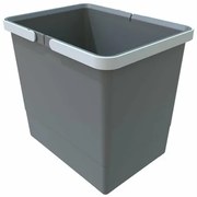 Coș de plastic Elletipi cu mânere 15 l, gri, 15 l