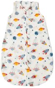 Sac de dormit de vara pentru copii din muselina dubla 0-6 luni Kidizi Space bumbac 100%, 0.3 tog