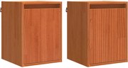 vidaXL Dulap de perete Pe perete 2 pcs Maroniu cerat 30 x 30 x 40 cm