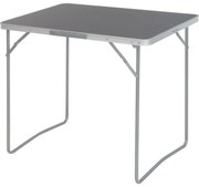 Masă de camping din aluminiu, 80 x 60 x 69 cm, gri