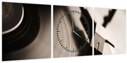 Tablou - Înregistrare gramofonică (cu ceas) (90x30 cm)