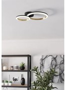Plafonieră LED dimabilă Eglo 901223 CALLIERA LED/12W/230V negru/auriu