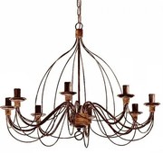 Candelabru design rustic CORTE SP8 RUGGINE 057194