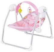 Balansoar Pentru Bebelusi cu conectare la priza NOVOKIDS ™ Party Swing , Multifunctional, Pliabil, 3 Viteze Leganat, Husa Lavabila, 8 Melodii cu