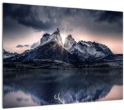 Tablou lacul cu munte (70x50 cm)