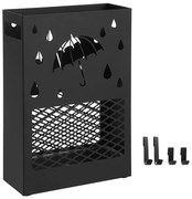 Suport metalic pentru umbrele RAIN, 28x12x41cm, negru SongmicsHome