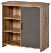 HOMCOM Mobilier Multifuncțional cu Rafturi, 80x35x82 cm, Maro, Ideal Orice Încăpere | Aosom Romania