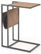 Masuta laterala Compact, stejar auriu / negru