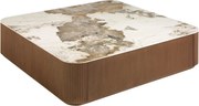 Masuta de cafea deosebita design LUX Walnut-Marble