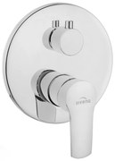 Baterie de dus încastrată 2 funcții VERSO crom