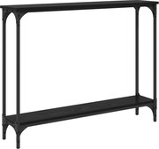 vidaXL Masă de consolă Stejar Negru 100 x 22,5 x 75 cm Lemn compozit