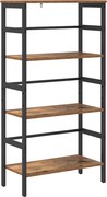 vidaXL Raft pentru cărți Lemn Vechi 60 x 29,5 x 115 cm Lemn compozit