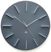 Ceas de perete design Future Time FT2010GY Round grey, diametru 40 cm