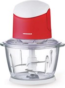 Tocator de legume Heinner HMC-K500WHR, bol sticla 1L, 2 cutite din inox, 500W, culoare alb rosu