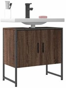 vidaXL Dulap chiuvetă de baie, stejar maro, 60x33x60 cm lemn prelucrat