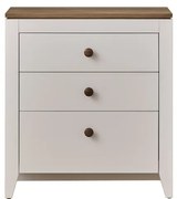 Comoda copii cu 3 sertare, alb, colectia Lucia, 75x41x83 cm