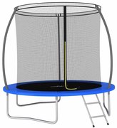 vidaXL Set trambulină rotundă, 244 x 55 cm, 100 kg