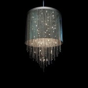 Lustra moderna XL cristal Bohemia L17 701/40/3, 3-K, F tube, shade