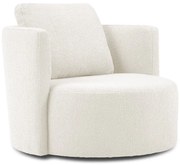 Fotoliu pivotant Interieurs 86 Nael, alb