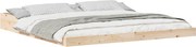 vidaXL Cadru de pat Maro 200 x 200 cm Lemn de pin masiv