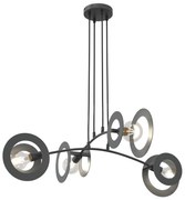 Lustră pe cablu EUFORIA 4xE27/15W/230V negru