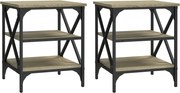 vidaXL Mese laterale 2 buc. stejar sonoma 40x42x50 cm lemn compozit