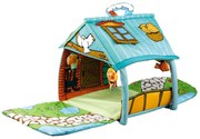 Casuta de joaca copii cu centru activitati NOVOKIDS™ Little House, saltea activitati copii, melodii si proiectie tavan, Set 3 jucarii din plus Incluse