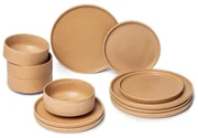 Set 12 vase din gresie Bonami Selection Malia, portocaliu cărămiziu