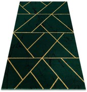 Exclusiv EMERALD covor 1012 glamour, stilat, geometric, marmură sticla verde / aur