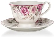 Banquet Ceasca de ceramică cu farfurie Rose 220 ml