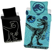 Lenjerie de pat pentru copii din bumbac fosforescentă 140x200 cm Jurrastic World - Jerry Fabrics