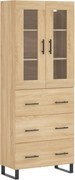 vidaXL Dulap înalt, stejar sonoma, 69,5x34x180 cm, lemn compozit