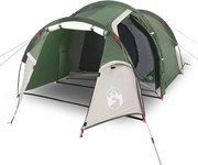 vidaXL Cort de camping pentru 2 persoane, verde, impermeabil