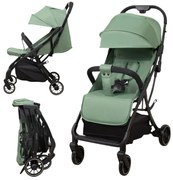 Carucior sport compact cu pliere automata recomandat de la nastere pana la 22 kg Artis Verde, 7 kg