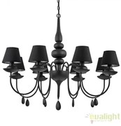 Candelabru 8 brate diametru 92cm BLANCHE SP8 NERO 111896