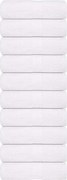 vidaXL Prosoape de oaspeți, FROGN, 10 buc., alb, 30x50 cm, 360 g/m²