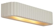 Lampă de perete scandinavă bej dreptunghiulară cu 2 lumini - Plaster