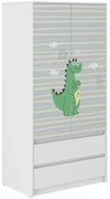 Dulap pentru copii cu dragon din poveste 180x55x90 cm