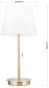 Lampă de masă cu port USB Orion LA 4-1205/1 LUDWIG 1xE27/40W/230V alb/auriu