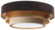 Lustr TRINITI 2xE27/60W/230V maro/auriu/bej