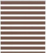 vidaXL Jaluzea tip zebra maro lățime țesătură 115,9 cm poliester