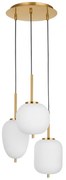 Lustra cu 3 pendule, design modern Lato