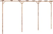 vidaXL Pergolă, 385x40x205 cm, bambus