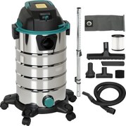 HOMCOM Aspirator 3 în 1 de 1400W, Aspirator de Solide și Lichide și Suflător, Recipient de 18L din Oțel Inox, Filtru Triplu și Accesorii, pentru Casă, Garaj și Birou | Aosom Romania