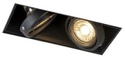 Spotlight inteligent îngropat negru incl. 2 Wifi GU10 Trimless - Oneon 2