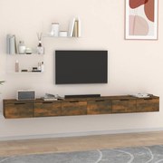 vidaXL Dulapuri perete 2 buc stejar afumat 102x30x20 cm lemn prelucrat