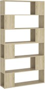 vidaXL Bibliotecă/Separator cameră, stejar sonoma, 100x24x188 cm
