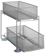 WENKO 53140800 - Poliță GIOMA, 35 x 33,5 cm, argintie