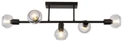 Lustra, plafoniera cu 5 spoturi design industrial Sullivan