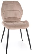 Scaun de masa JAKE VELVET bej